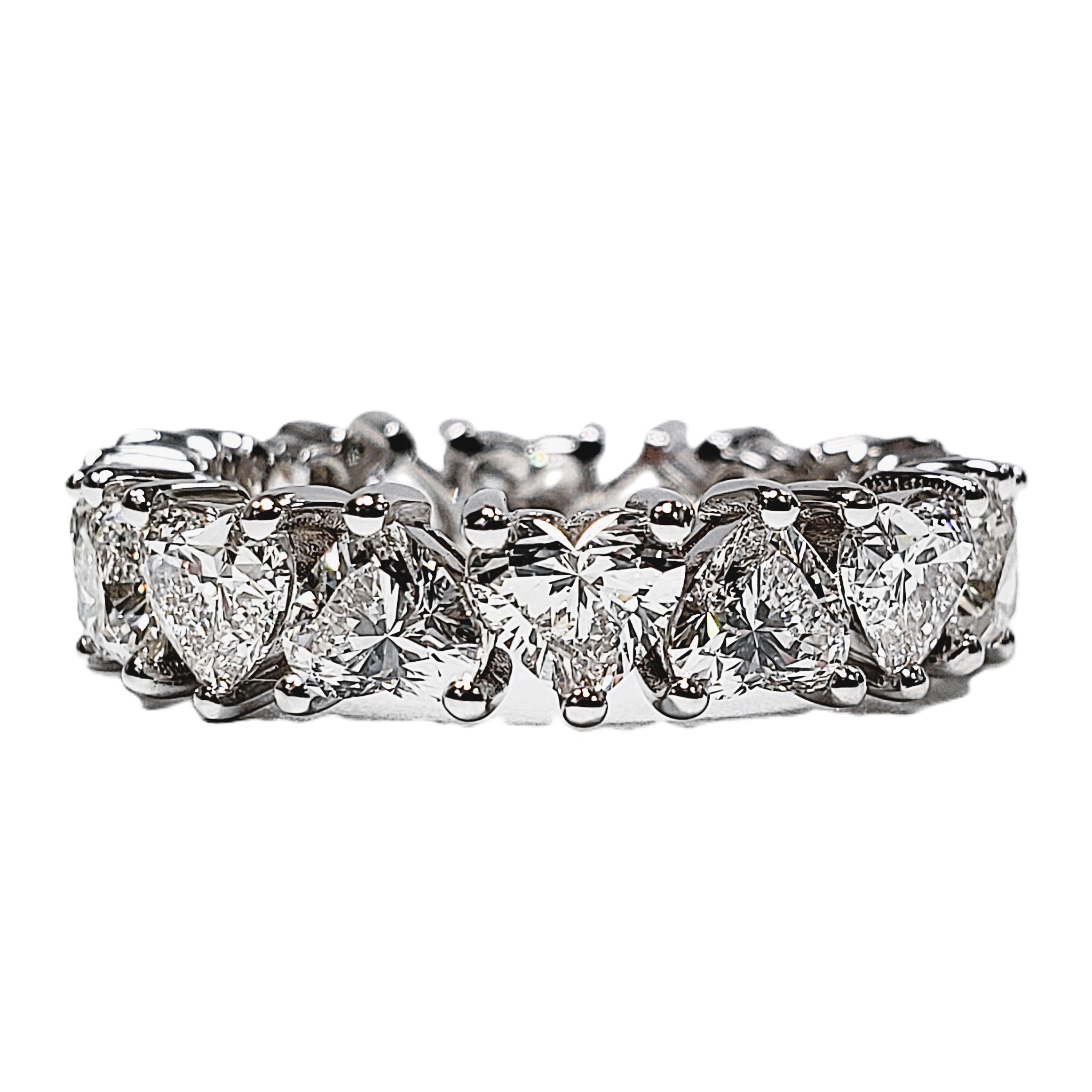 Heart Shape Eternity Band